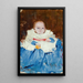 Portrait orange, bleu et blanc de Keith - Arthur Streeton — gerahmtes Bild an der Wand