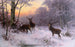 Wildtiere im Winterwald - Arthur Thiele — Ansicht des Kunstwerks
