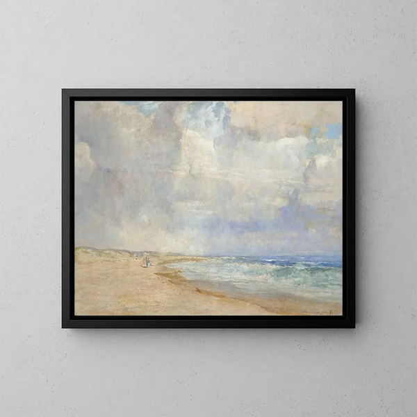 Nach dem Sturm in Amagansett - Arthur Turnbull Hill — gerahmtes Bild an der Wand