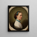 Portrait einer jungen Frau - Artur Grottger — gerahmtes Bild an der Wand
