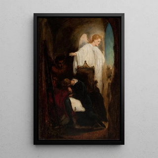 Artur Grottger Struggle with Satan - circa 1850.webp