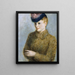 Portrait einer Mädchen - Arvid Mather — gerahmtes Bild an der Wand
