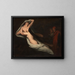 Dante und Virgile treffen die Schatten von Francesca da Rimini und Paolo - Ary Scheffer — gerahmtes Bild an der Wand