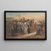 Lénore oder Die Rückkehr der Armee - Ary Scheffer — gerahmtes Bild an der Wand