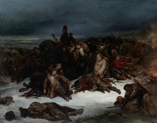 Die Rückzug der Napoleon-Armee aus Russland im Jahr 1812 - Ary Scheffer — Ansicht des Kunstwerks