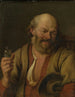 Ein Mann mit einer Gin-Flasche - Ary de Vois — Ansicht des Kunstwerks