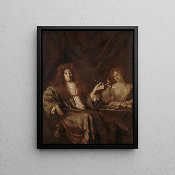 Ary de Vois - Portrait of Hadriaan Beverland with a Prostitute.webp