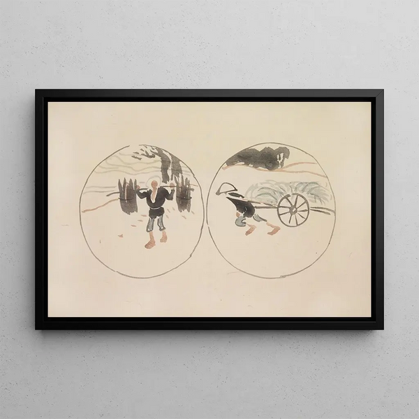 Mokugo zuansh Pl10 - Asai Chū — gerahmtes Bild an der Wand