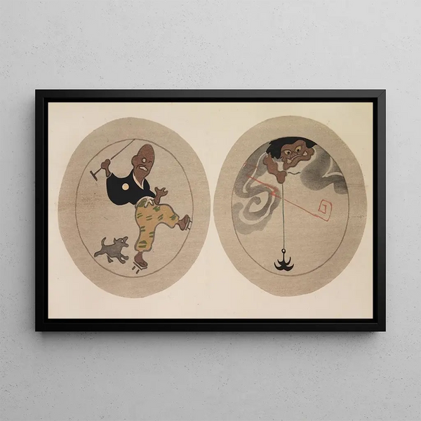 Mokugo zuansh Pl15 - Asai Chū — gerahmtes Bild an der Wand