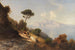 Italienisches Küstenlandschafts-Gemälde mit den Bergen von Capri im Hintergrund - Ascan Lutteroth — Ansicht des Kunstwerks