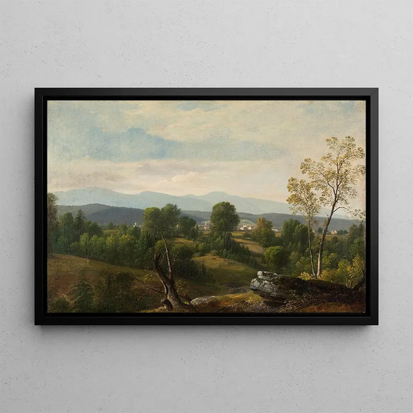 Blick auf das Tal - Asher Brown Durand — gerahmtes Bild an der Wand