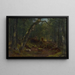 Künstler Lane nach einem Regenschauer - Asher Brown Durand — gerahmtes Bild an der Wand