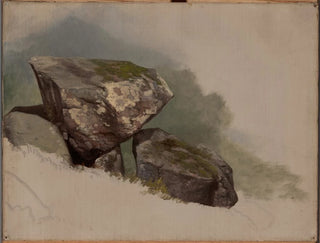 Asher Brown Durand - Study of a Rock.webp