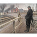 Reproduktion des Gemäldes Warte auf den Zug, Bahnübergang der Autobahn von Roskilde - Laurits Andersen Ring