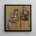 Au Café-Concert Deux Chanteuses - Edgar Degas — gerahmtes Bild an der Wand