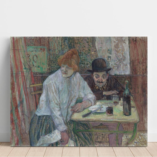 Reproduktion des Gemäldes Im Café La Mie - Henri de Toulouse-Lautrec