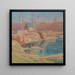 Am Ufer eines Sees - Max Kahrer — gerahmtes Bild an der Wand