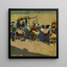 Auf dem Markt - Konstantin Bauer — gerahmtes Bild an der Wand