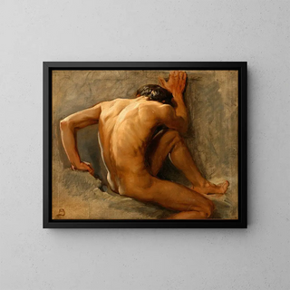 August Andreas Jerndorff - Studie af en ngen mand.webp