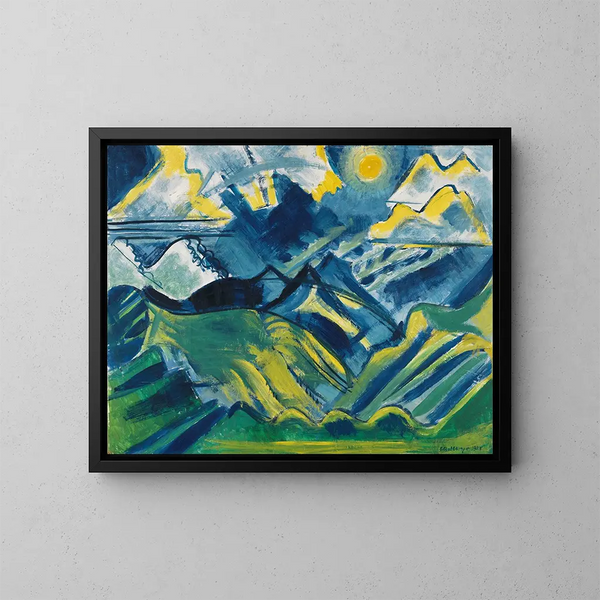 Balmalp - August Babberger — gerahmtes Bild an der Wand