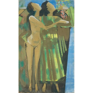 August Babberger - Festival of youth two women.webp