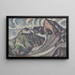 Berglandschaft in Grau - August Babberger — gerahmtes Bild an der Wand