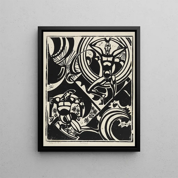 Junge in der Natur III - August Babberger — gerahmtes Bild an der Wand