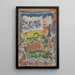 Landschaft - August Babberger — gerahmtes Bild an der Wand