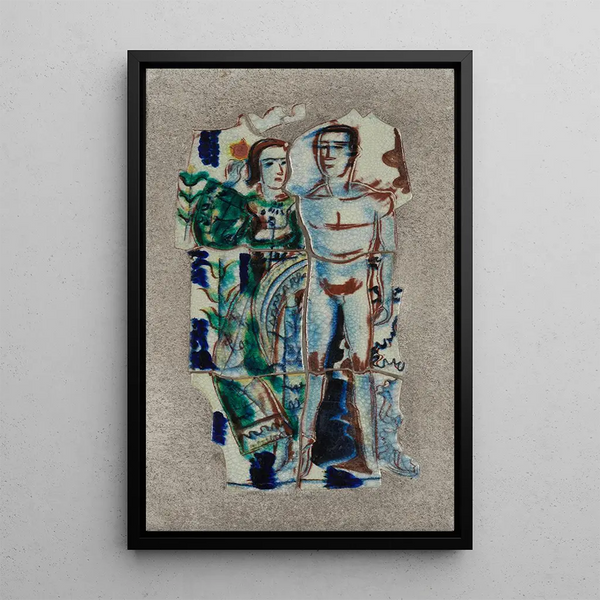 Paar - August Babberger — gerahmtes Bild an der Wand