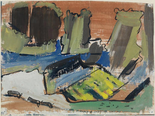 Regenwolken über der Balmalp - August Babberger — Ansicht des Kunstwerks