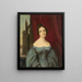 Maria Magdalena von Kachthaler vor dem Freiburger Dom - August Boötz — gerahmtes Bild an der Wand