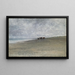Zeit neblig am Meer - August Hagborg — gerahmtes Bild an der Wand