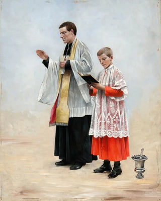 August Hagborg - Priest and Acolyte.webp