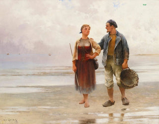 August Hagborg - Reflections On The Beach.webp