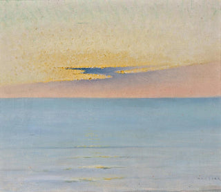 Meer bei Sonnenuntergang - August Hagborg — Ansicht des Kunstwerks