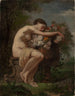Studie einer Nymphe neben einer Blumenurne - August Jernberg — Ansicht des Kunstwerks
