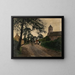 Rue de village avec église - August Jernberg — gerahmtes Bild an der Wand