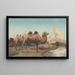 Kamele in einer Landschaft - August Le Gras — gerahmtes Bild an der Wand