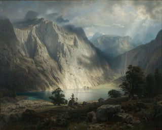 Lac d'Obersee près de Berchtesgaden - August Leu — Ansicht des Kunstwerks