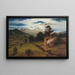 Landschaft mit dem Iztaccíhuatl im Hintergrund - August Löhr — gerahmtes Bild an der Wand
