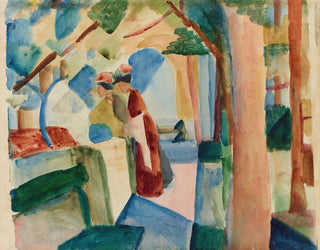August Macke - Auf dem Friedhof von Thun.webp
