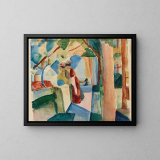 August Macke - Auf dem Friedhof von Thun.webp