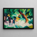 Kinder mit einer Ziege - August Macke — gerahmtes Bild an der Wand