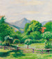Garten am Tegernsee mit Haus und Berg - August Macke — Ansicht des Kunstwerks