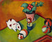 Die Spielzeuge von Little Walter - August Macke — Ansicht des Kunstwerks