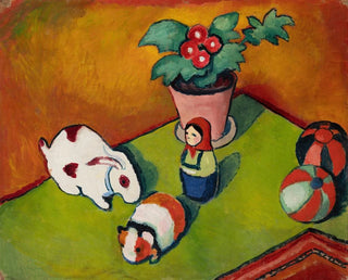 Die Spielzeuge von Little Walter - August Macke — Ansicht des Kunstwerks