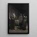 Der König Bele und Thorsten Vikingsson - August Malmström — gerahmtes Bild an der Wand