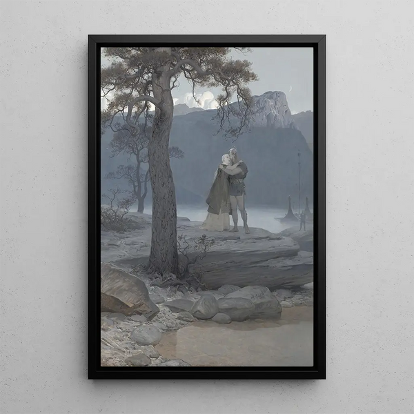 L'Adieu - August Malmström — gerahmtes Bild an der Wand