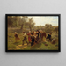 Le Jeu - August Malmström — gerahmtes Bild an der Wand