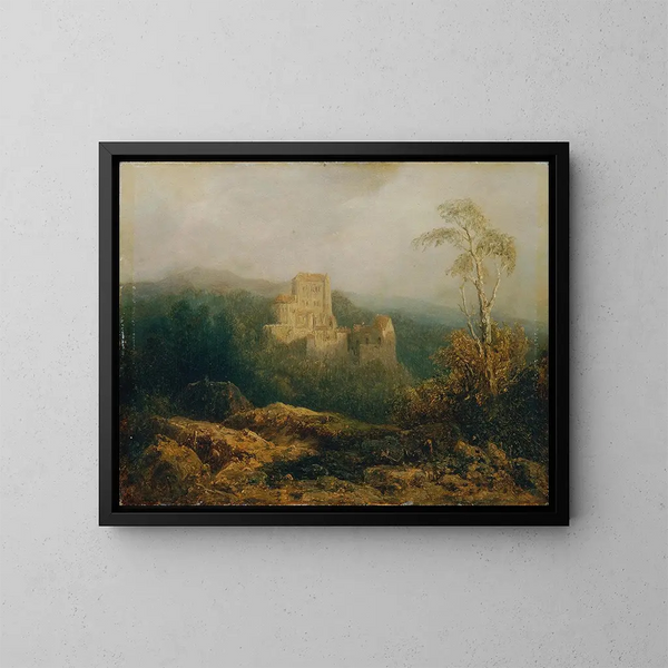Das Schloss des Berges - August Piepenhagen — gerahmtes Bild an der Wand